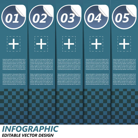 Infographic option banner - templateのイラスト素材
