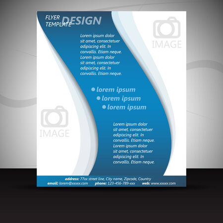 Professional business flyer template or corporate bannerのイラスト素材