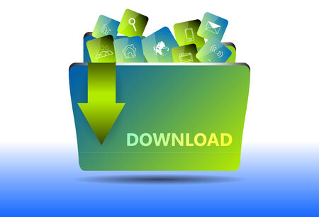 Download vector web icons, buttonsのイラスト素材