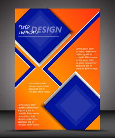 Professional business flyer template or corporate bannerのイラスト素材