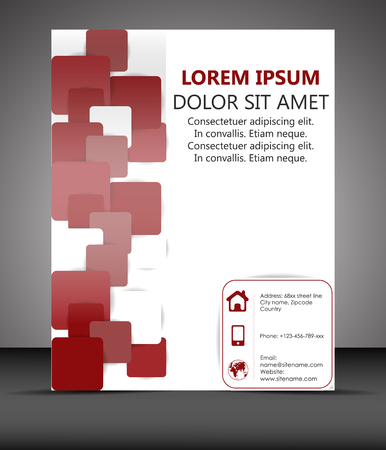 Professional business flyer temlate or corporate bannerのイラスト素材