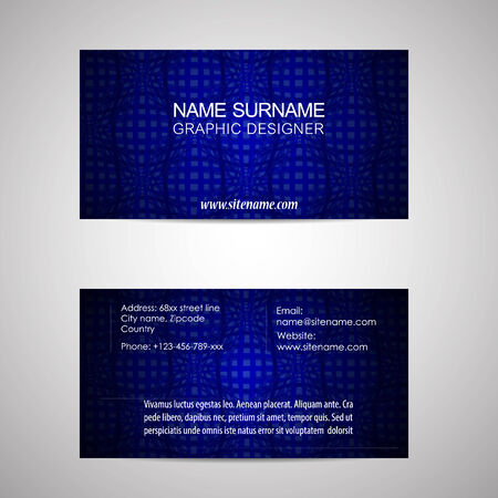 Business card template or visiting cardのイラスト素材