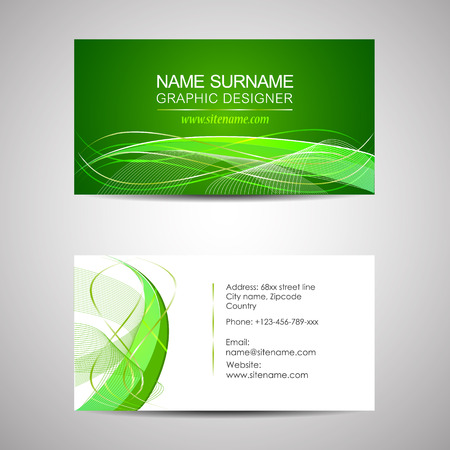 Business card template or visiting cardのイラスト素材