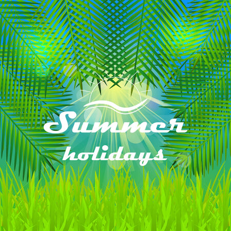 Vector illustration with summer designのイラスト素材