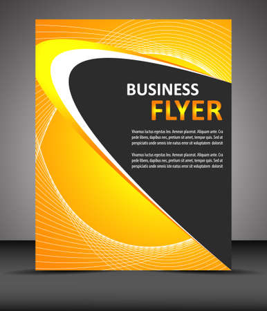 Professional business flyer template or corporate bannerのイラスト素材