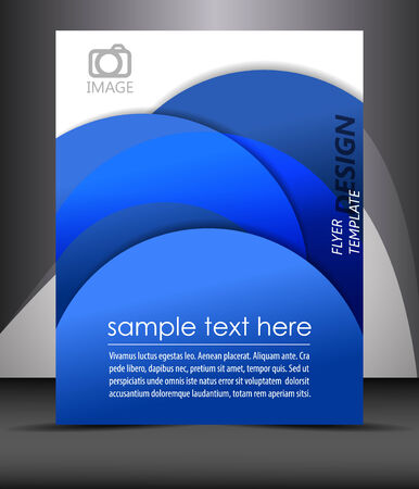 Professional business flyer template or corporate bannerのイラスト素材