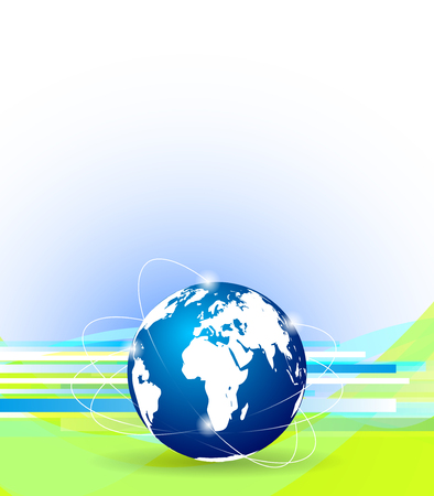 Background with globe, internet concept of global business のイラスト素材