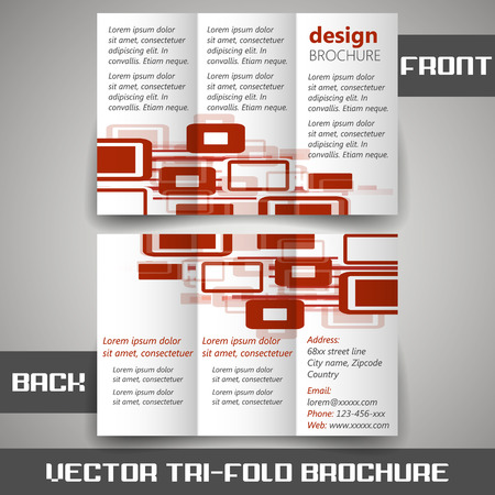 Tri fold corporate business store brochureのイラスト素材