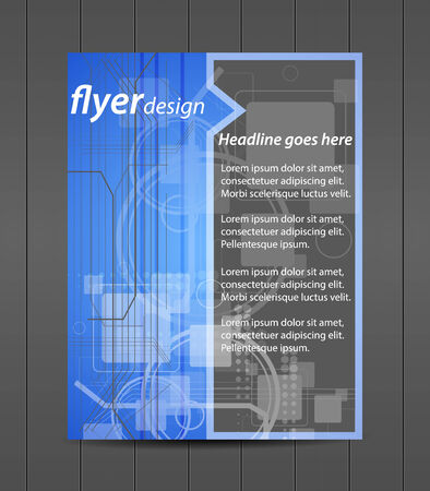 Professional business flyer template or corporate banner, cover designのイラスト素材