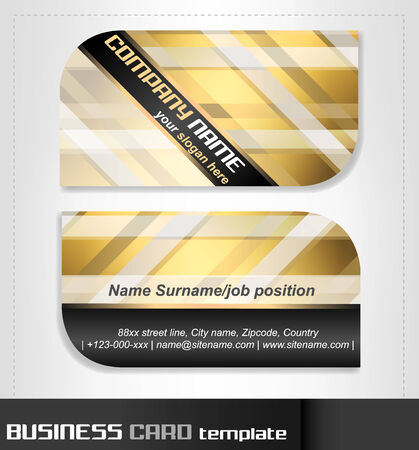 Business card templateのイラスト素材