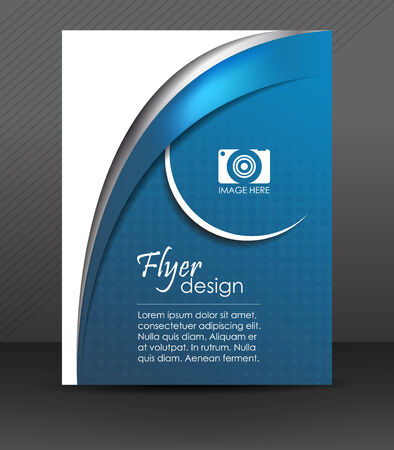 Abstract flyer or cover design with halftone effectのイラスト素材