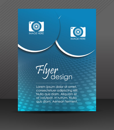 Abstract flyer or cover design with halftone effectのイラスト素材