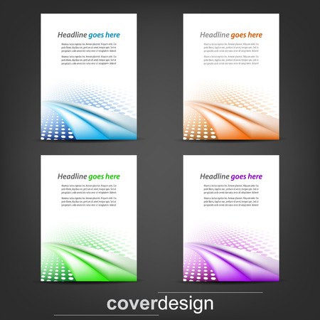 Set of business flyer, corporate banner or cover designのイラスト素材