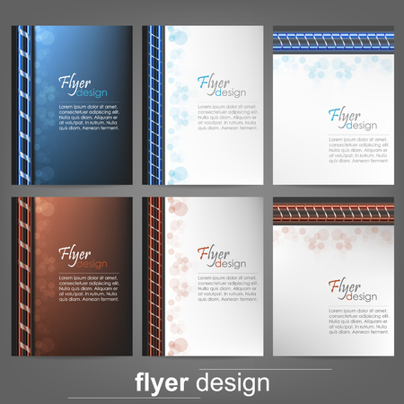 Set of business flyer template, corporate banner, cover design or brochure. Design with place for your content or creative editingのイラスト素材
