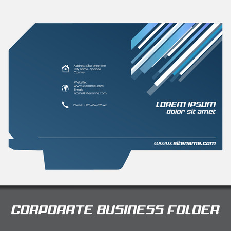 Corporate business folder template, document folderのイラスト素材