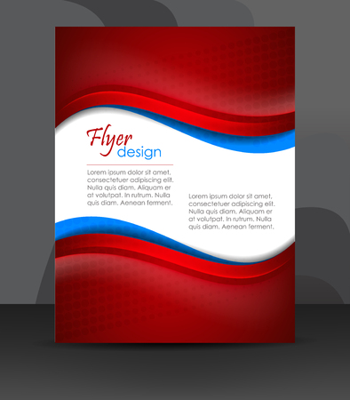 Business flyer or cover design, corporate banner, brochure or document folderのイラスト素材