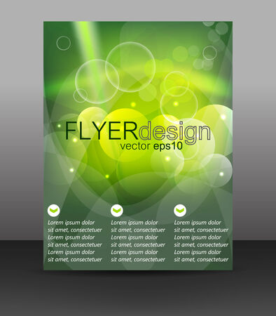 Business flyer template or corporate banner, brochure or cover designのイラスト素材