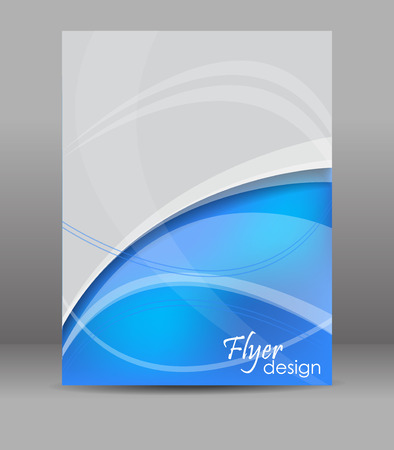 Abstract flyer or brochure template, cover design, editable vector designのイラスト素材