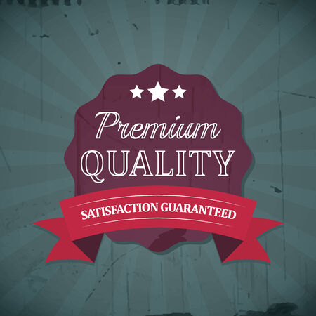 Retro emblem or label of premium quality for vintage designのイラスト素材