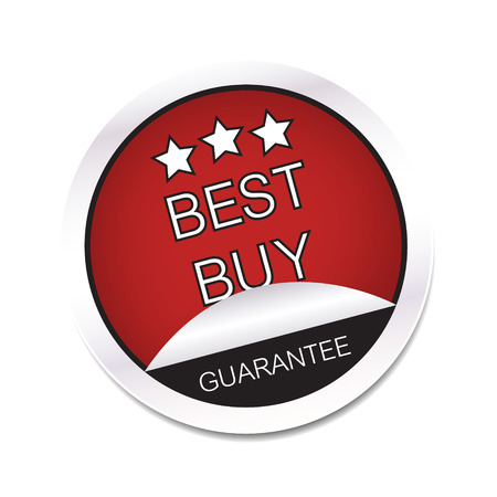 Best buy guarantee vector icon on a white backgroundのイラスト素材