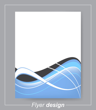 Abstract flyer or brochure template, editable vector design for print, publishing or working presentationのイラスト素材