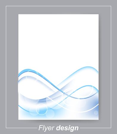 Abstract flyer or brochure template, editable vector design for print, publishing or working presentationのイラスト素材