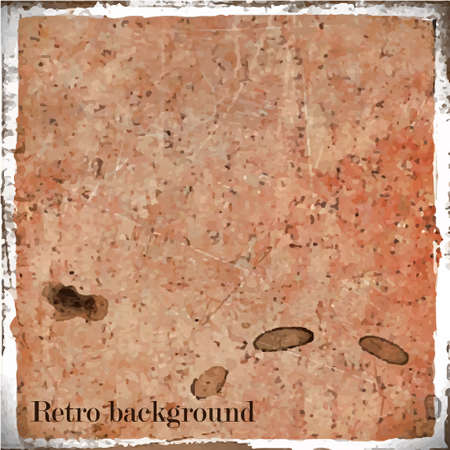 Retro background with grunge frame vector illustration with place for your contentのイラスト素材