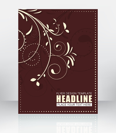 Professional business flyer template or corporate banner design for print publishing or working presentation.のイラスト素材