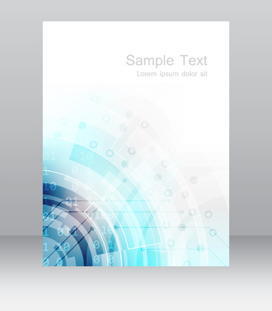 Abstract business flyer template or corporate banner. Design for print, publishing or presentation, editable vector design with place for your content or creative editing.のイラスト素材