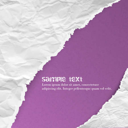 Ragged torn paper on purple background, vector illustration for your creative designのイラスト素材