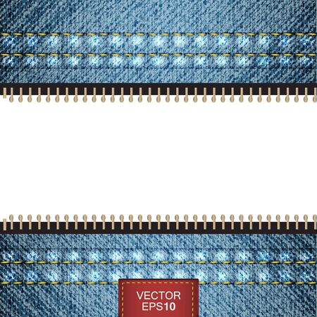 Vector denim jeans background. Design with space for your message.のイラスト素材