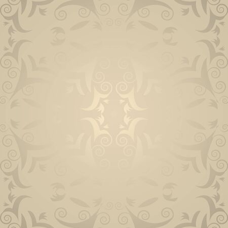 Vintage wallpaper vector design with floral pattern.のイラスト素材