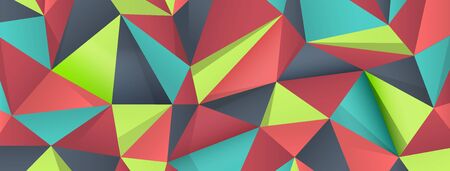 Polygonal colored background illustration or wallpaper.