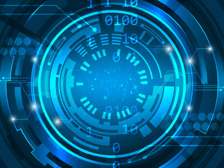 Abstract future technology circuit board background, vector illustration innovation.のイラスト素材