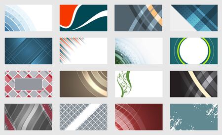 Set of creative business card template. Vector illustration for your personal or business presentation.のイラスト素材