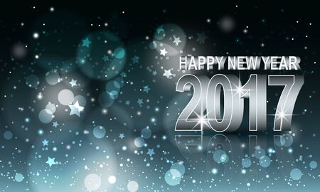 Happy New Yea abstract blurred  Year 2017.