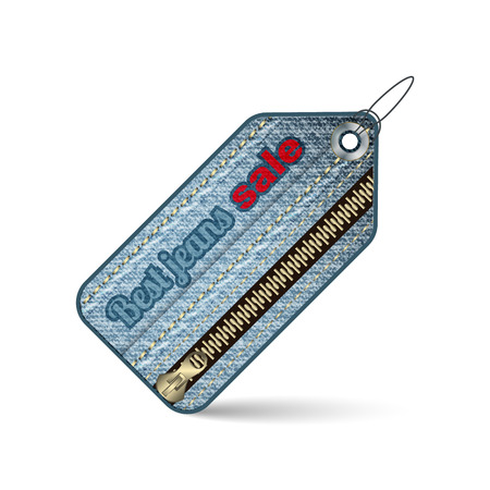 Sale label. Best jeans vector illustration for your business presentation.のイラスト素材