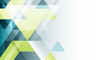 Abstract geometric vector banner with triangular pattern.のイラスト素材