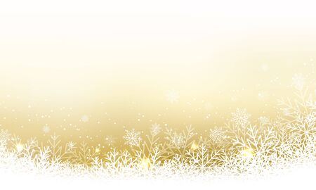 Christmas abstract wallpaper with snowfall, glitter.のイラスト素材