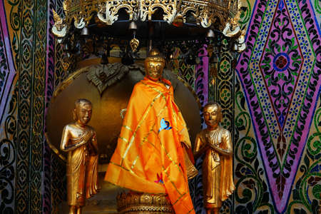 Temples on the Mandalay Hill and under the mountains, Myanmarの写真素材