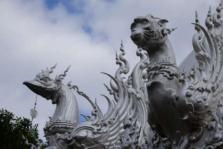 White Temple, Chiang Mai, Thailandの写真素材