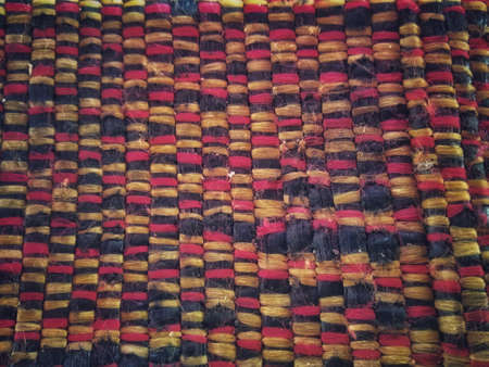 Abstract colorful background of fabric material textile geometric pattern