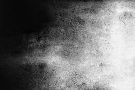 Grunge black and white abstract background. Texture of old wallの写真素材