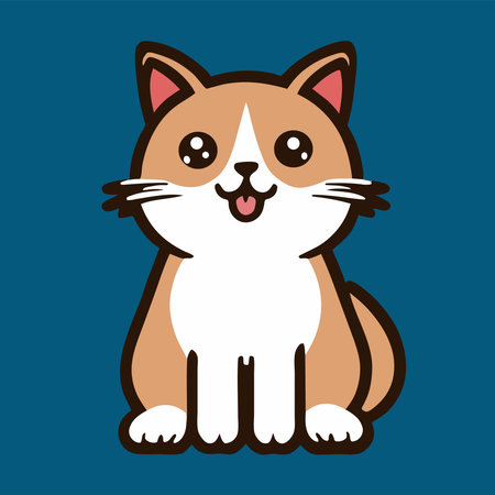 cute cat icon design, vector illustration eps10 graphic.のイラスト素材