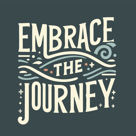 Vector hand drawn illustration with lettering composition. Inspirational quote.のイラスト素材