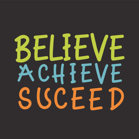 Believe in yourself. Hand drawn lettering. Vector illustration.のイラスト素材