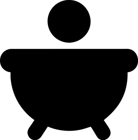 Bathtub silhouette icon isolated on white background. Vector illustration.のイラスト素材