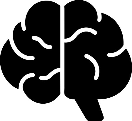 Brain icon isolated on white background. Vector illustration.のイラスト素材