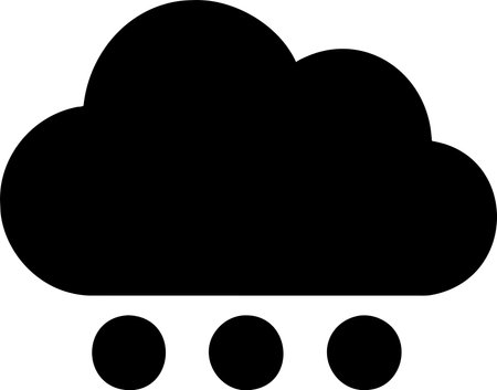 cloud icon isolated on white background. Vector illustration.のイラスト素材