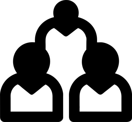 Teamwork icon isolated on white background. Business team. Vector illustration.のイラスト素材